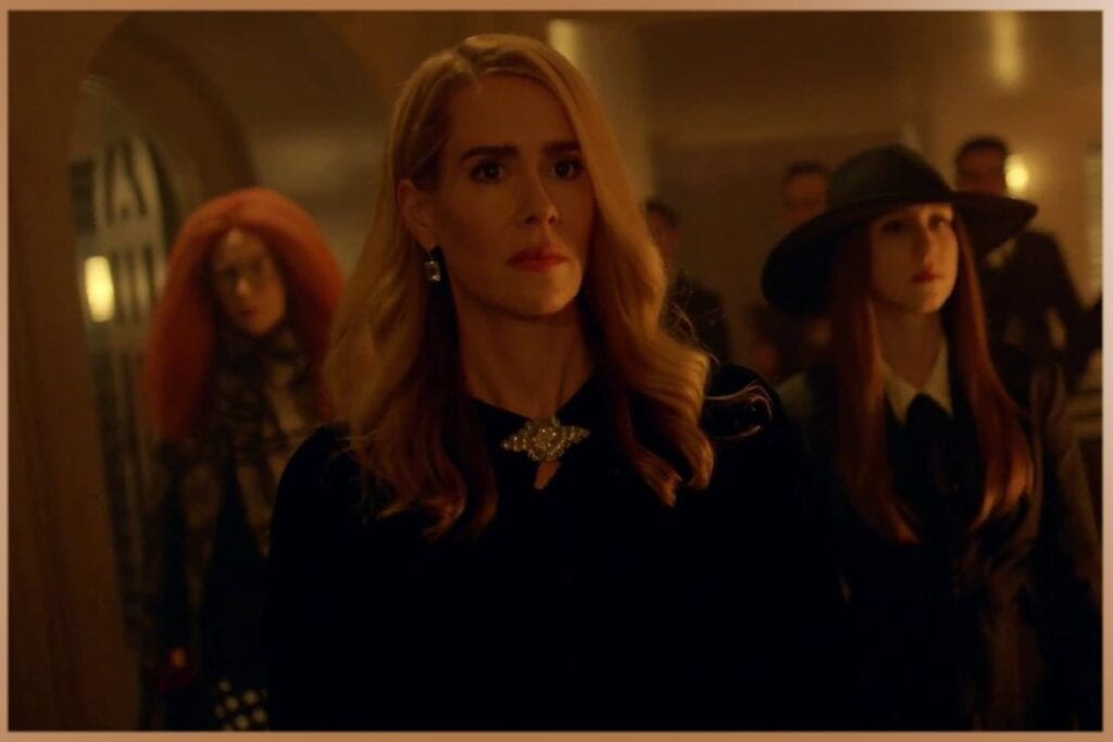 Scene from American Horror Story series with woman characters
